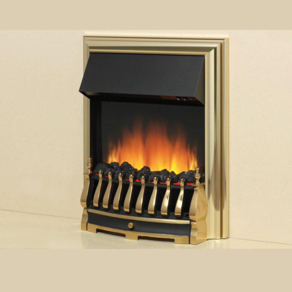 Tyrus16 in brass | Fires & Fireplaces Derby