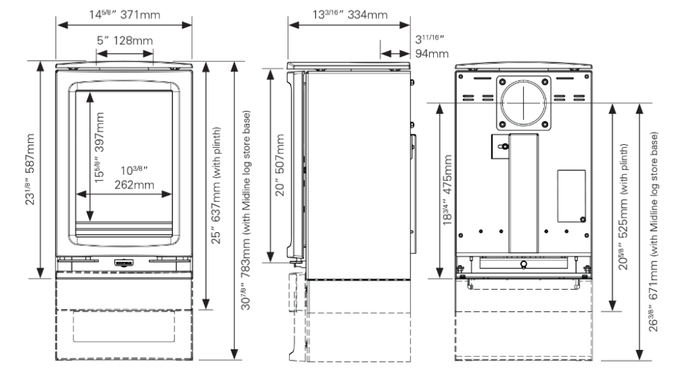 Vogue Small T dimensions
