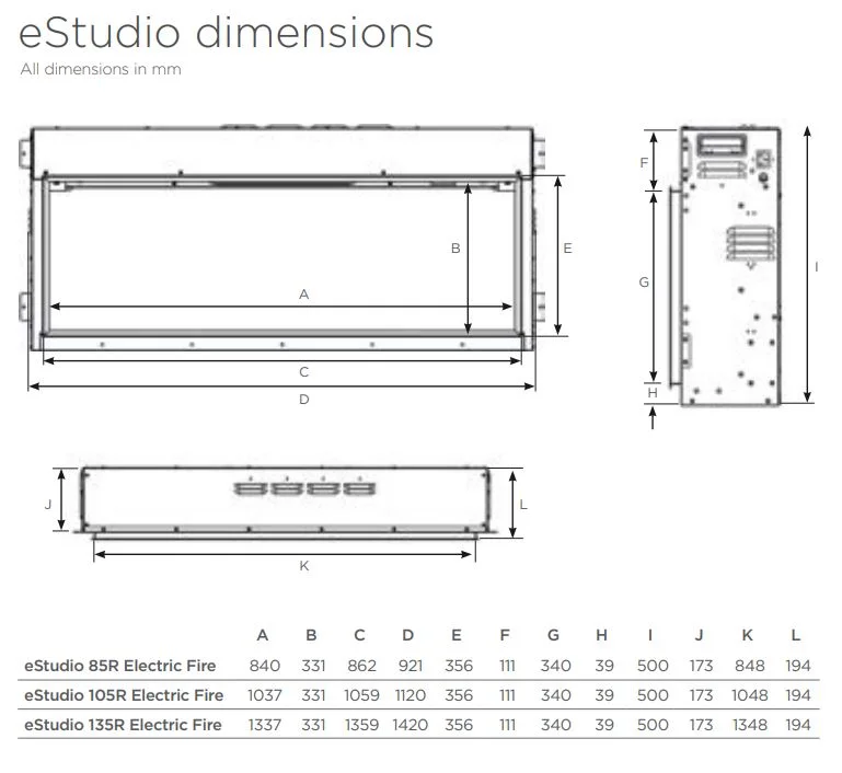 85R dimensions