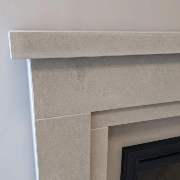 Melford in Spanish limestone | Fires & Fireplaces | Derby Melford in Spanish limestone | Fires & Fireplaces | Derby