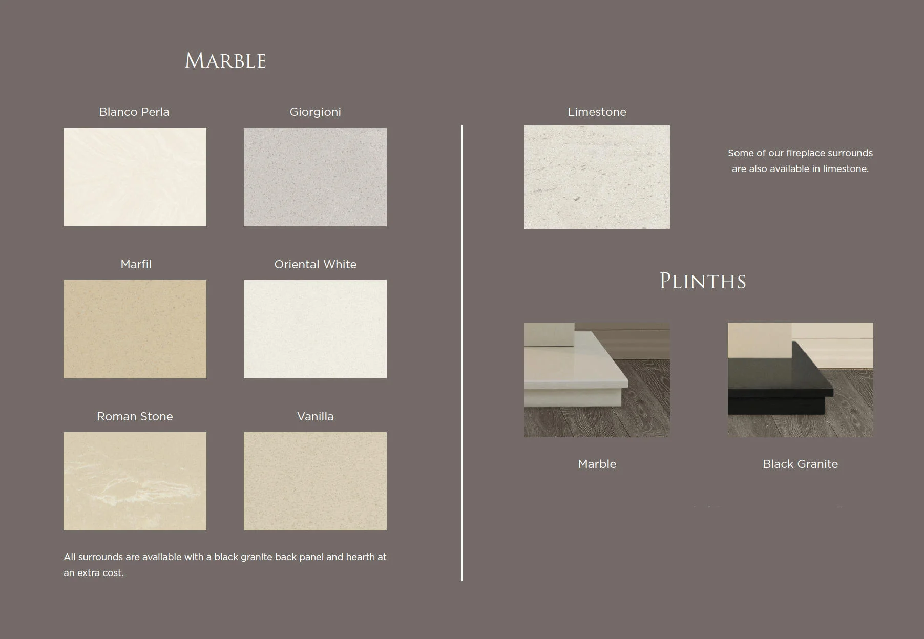 Masterpieces colour options | Fires & Fireplaces Derby