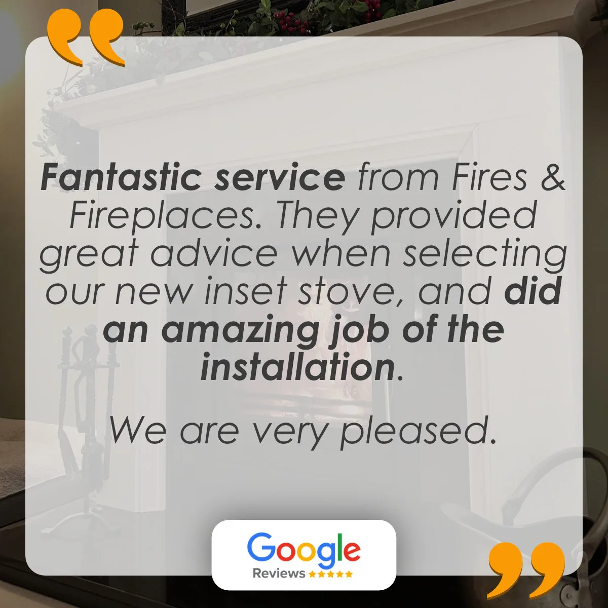 Review left by the customer