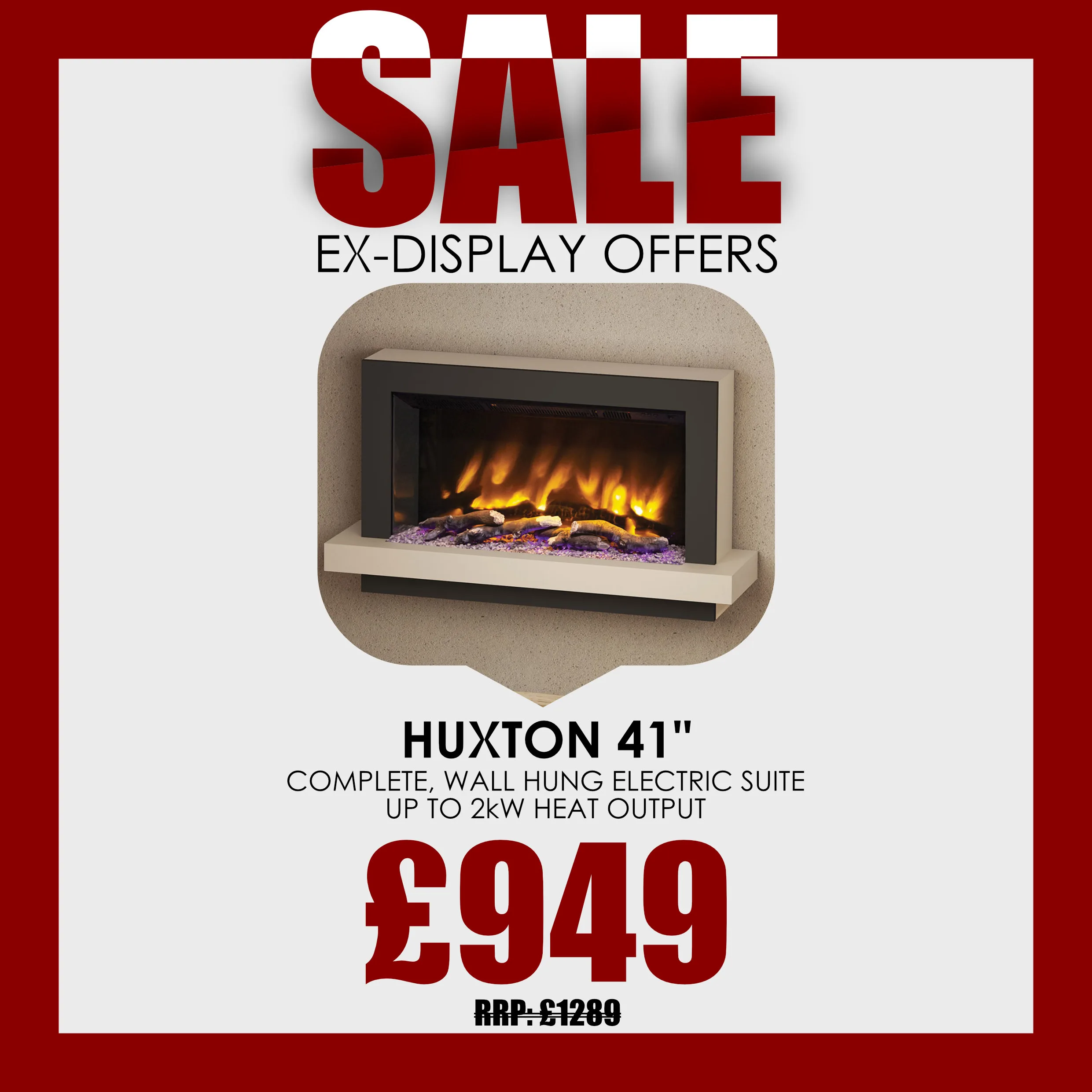 Pryzm Huxton 41" ex display