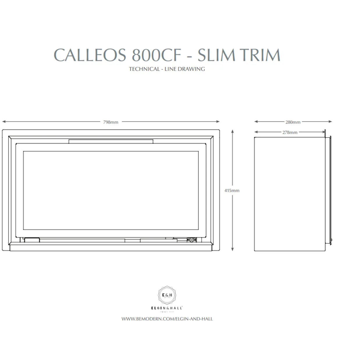 E&H Calleos 800 dimensions