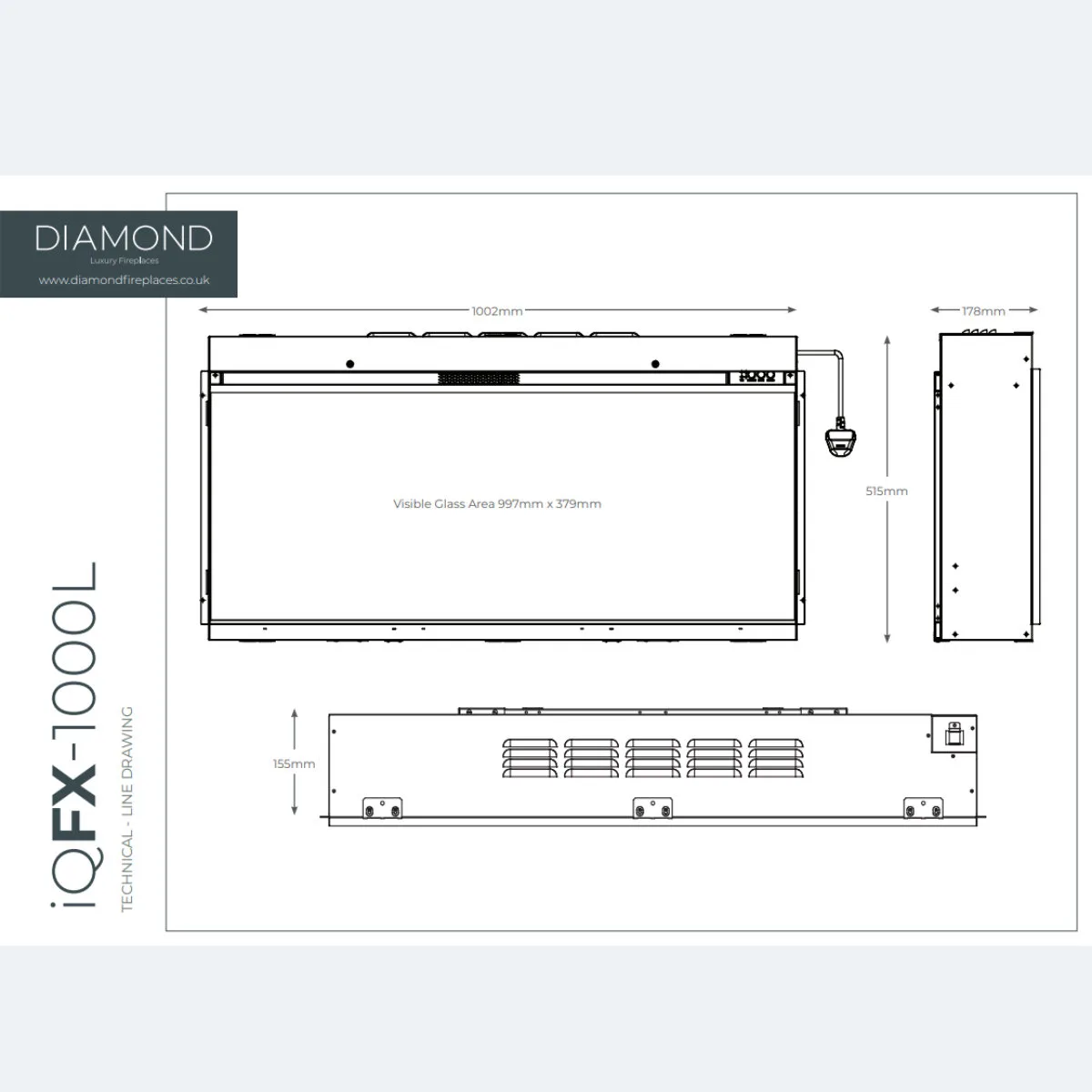 IQFX 1000L dimensions