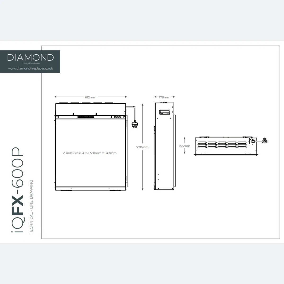 IQFX 600P dimensions