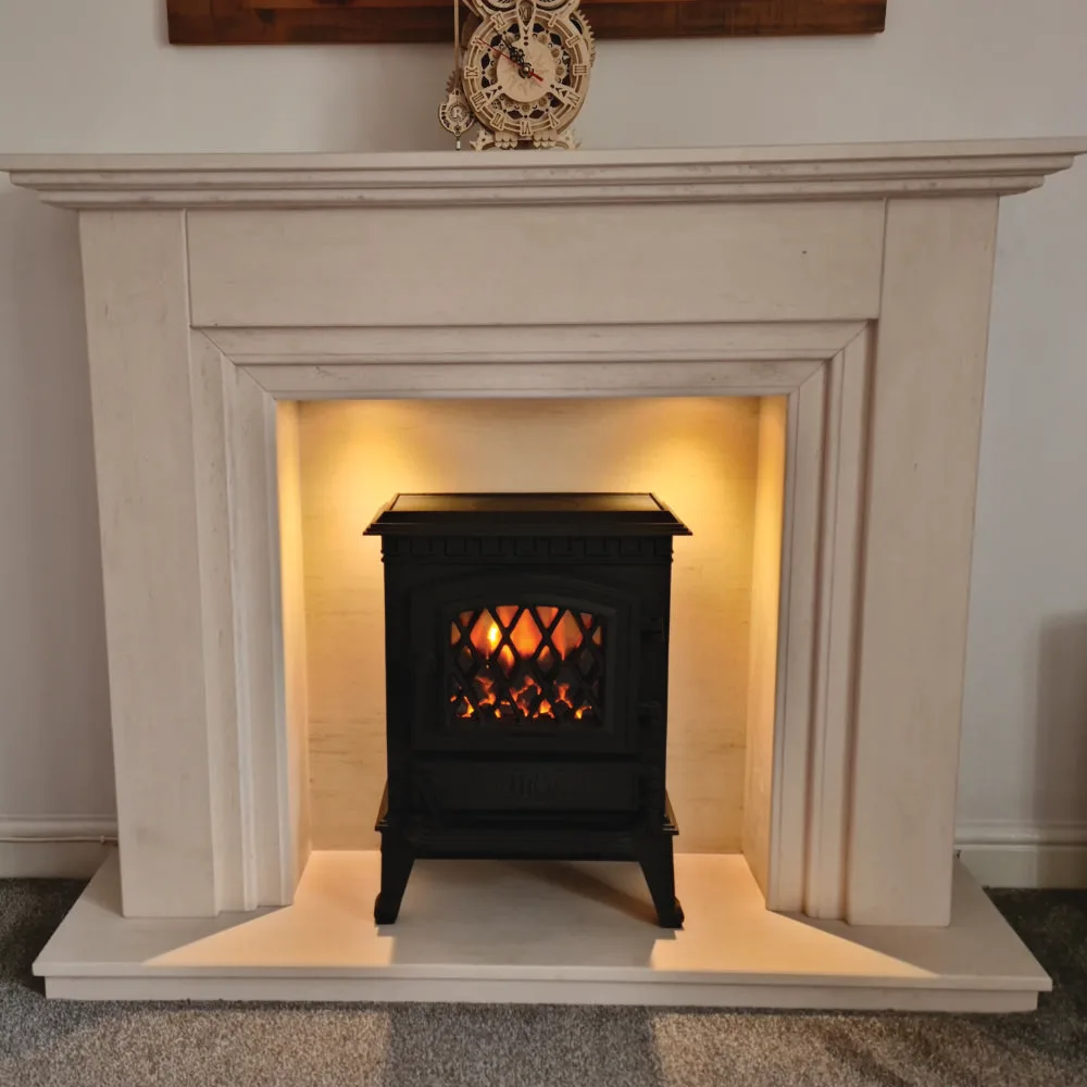 52" Ashington Surround + York Midi Stove