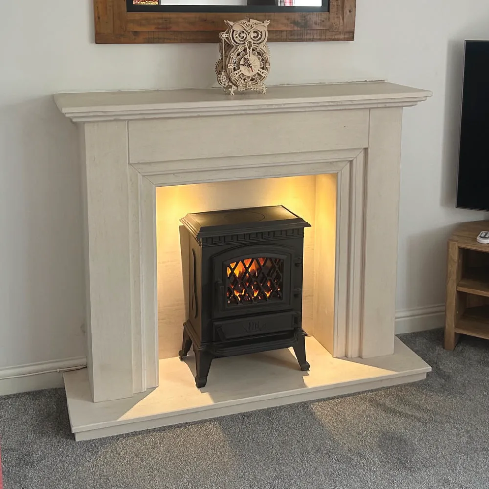 52" Ashington Surround + York Midi Stove