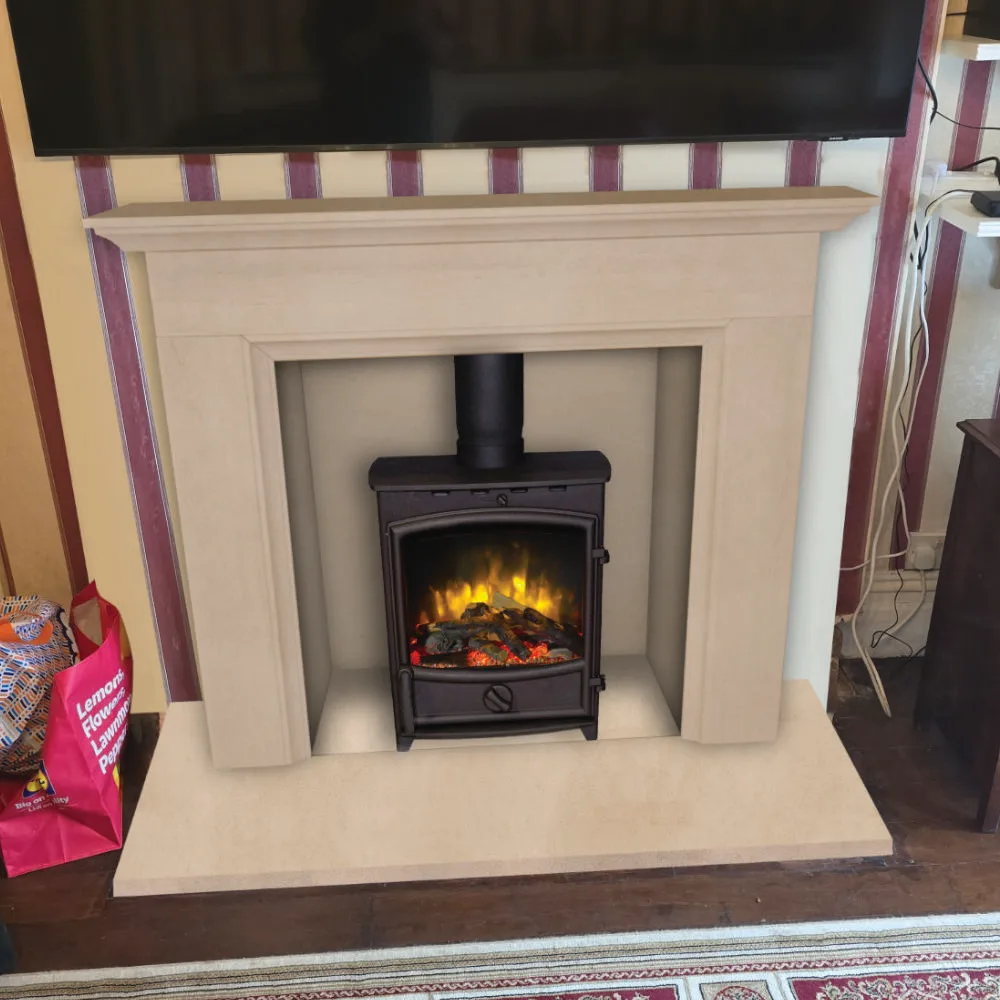 C&J Electric Stove with Curved Door