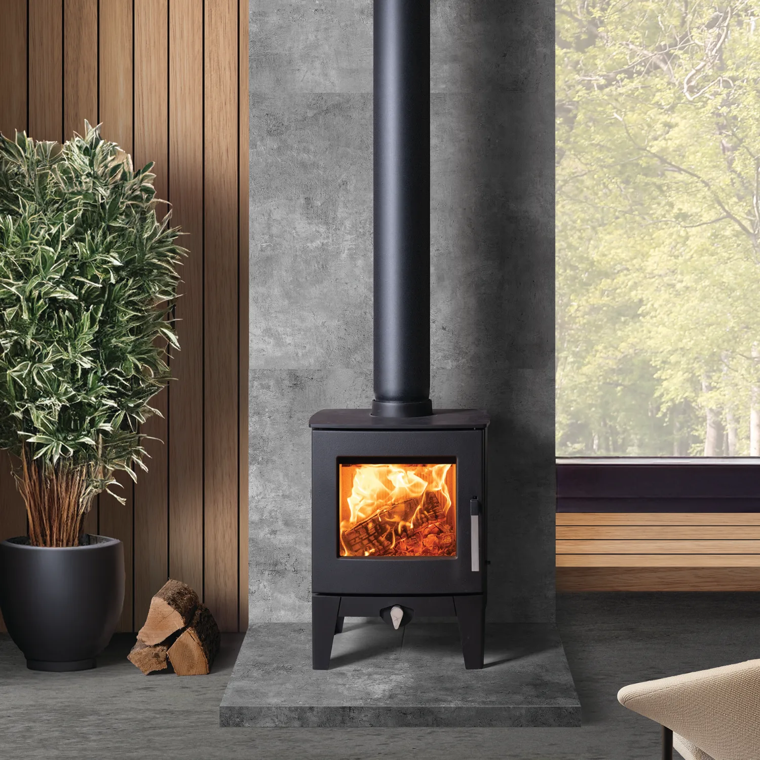 Stovax Futura 4 Wood burning