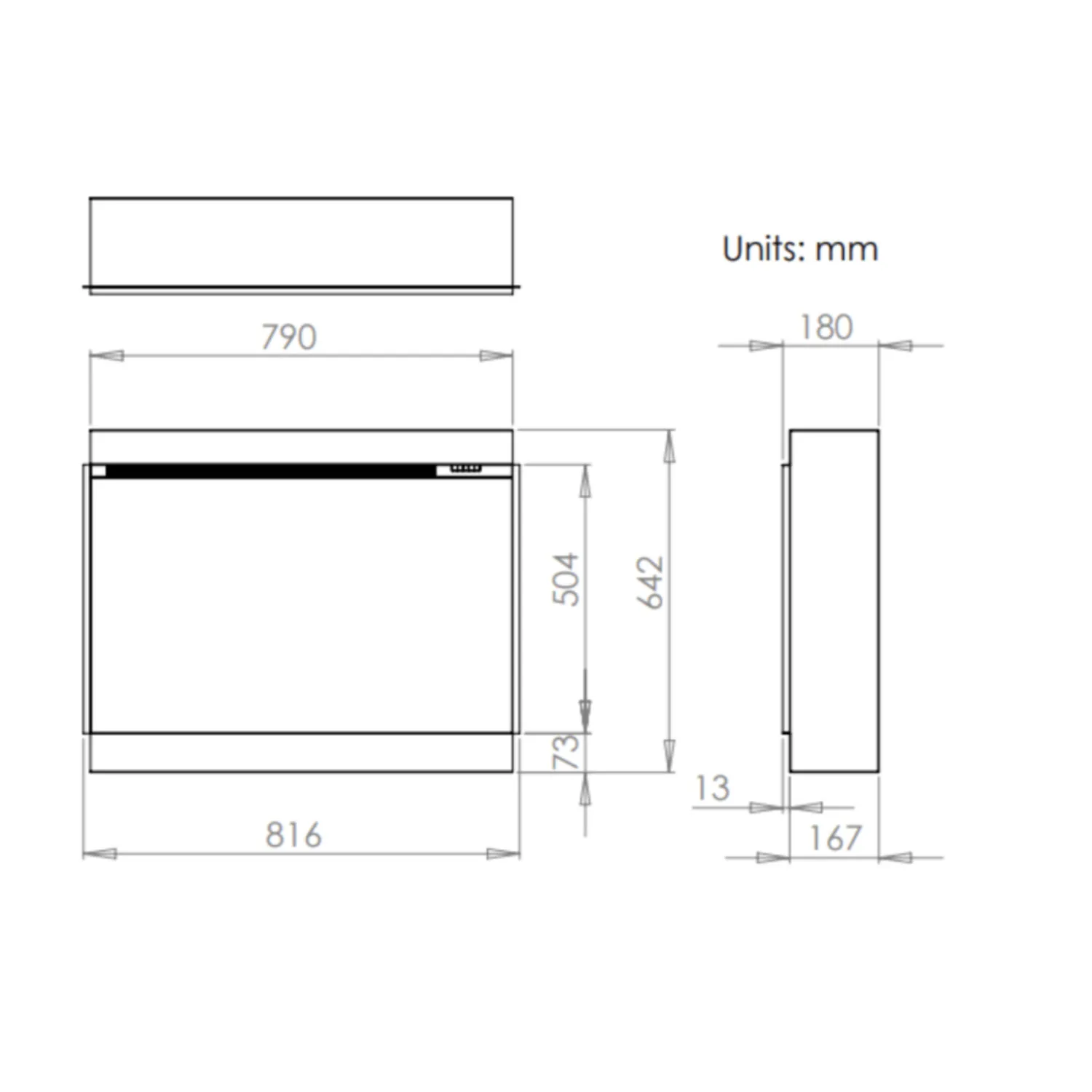 IRange i790 slimline dimensions